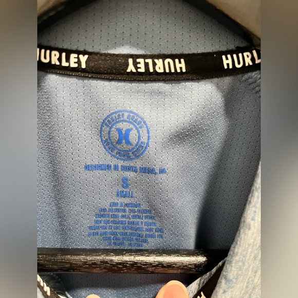 Hurley Spacedye Performance Polo Hypnotic Blue Men’s size Small NEW - Picture 9 of 11